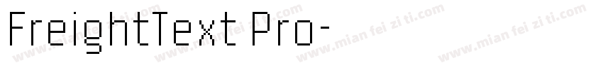 FreightText Pro字体转换